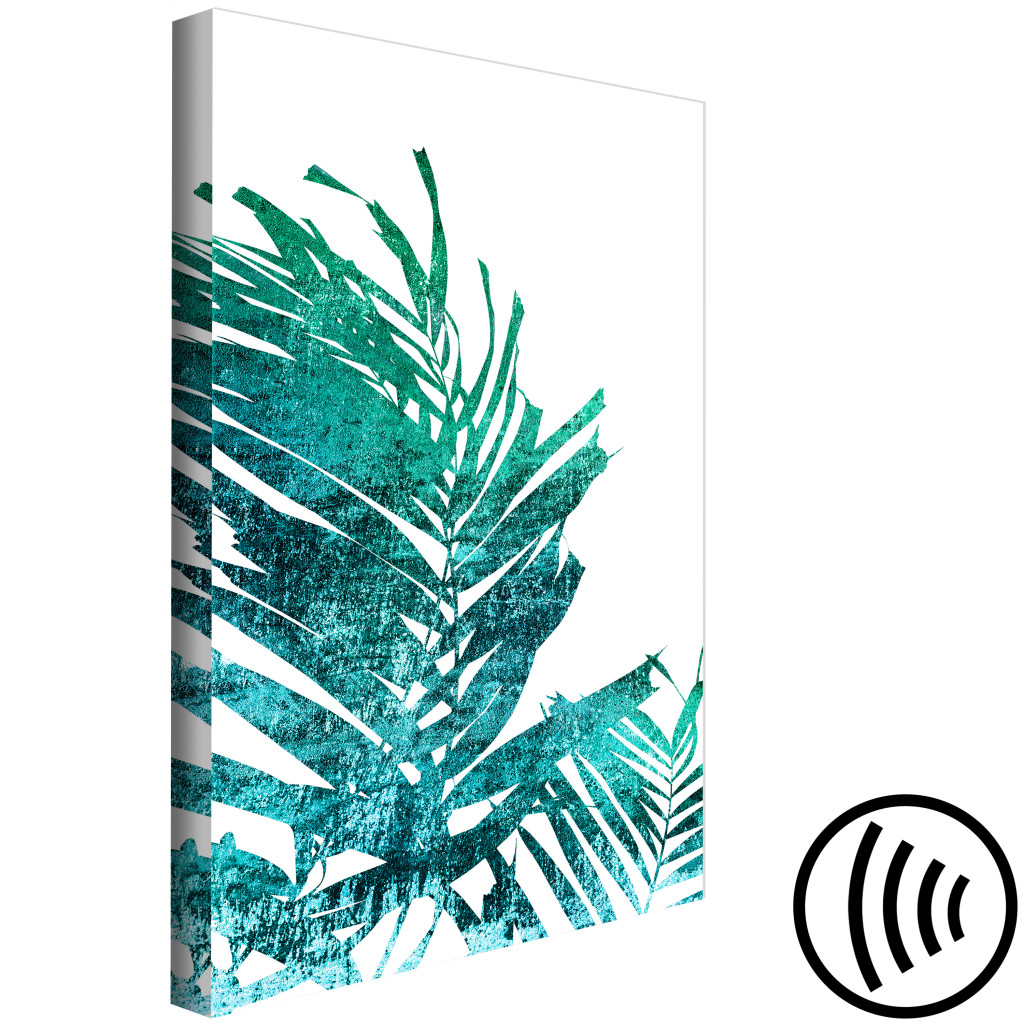 Schilderij  Bomen: Emerald Palm (1 Part) Vertical
