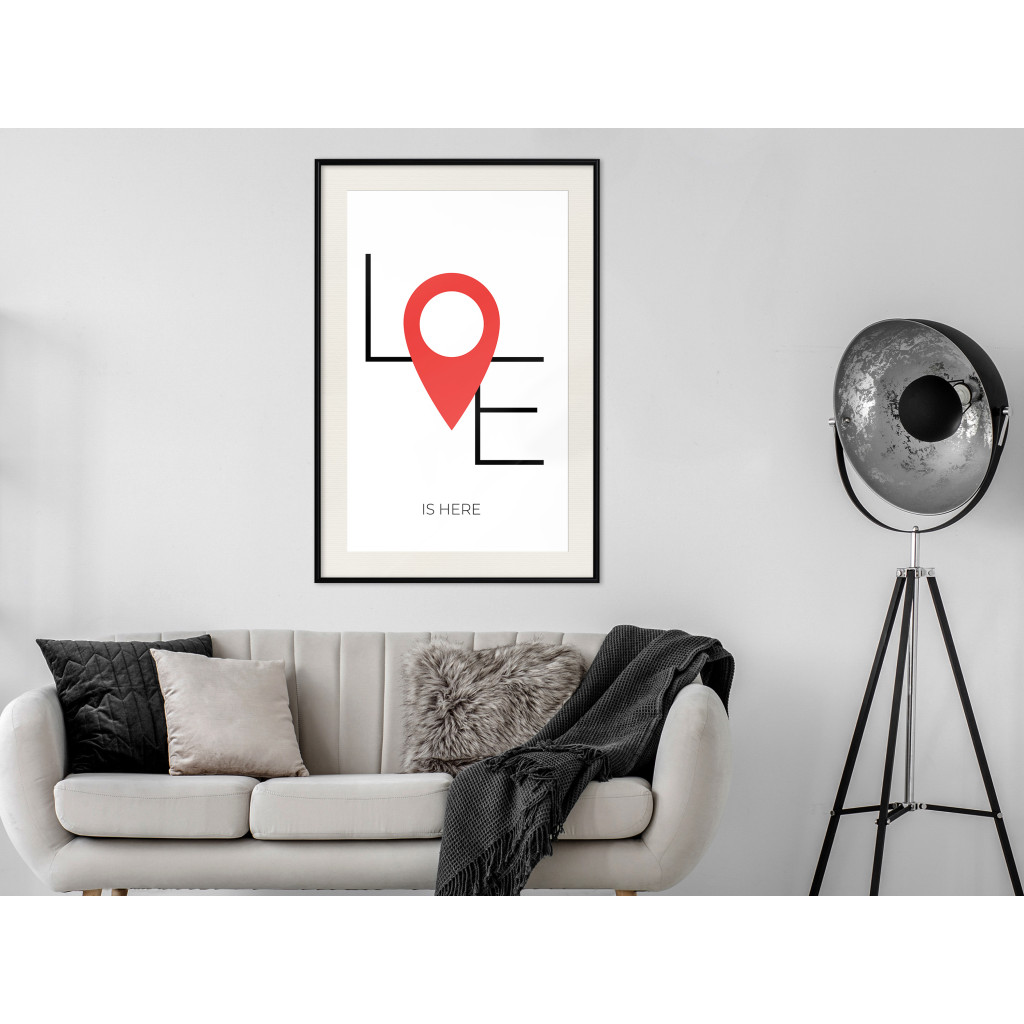 Poster Decorativo LOVE IS HERE [Poster]