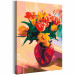 Cuadro numerado para pintar Tulips in Red Vase  132307 additionalThumb 4