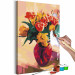 Obraz do malowania po numerach Tulipany w czerwonej wazie 132307 additionalThumb 7