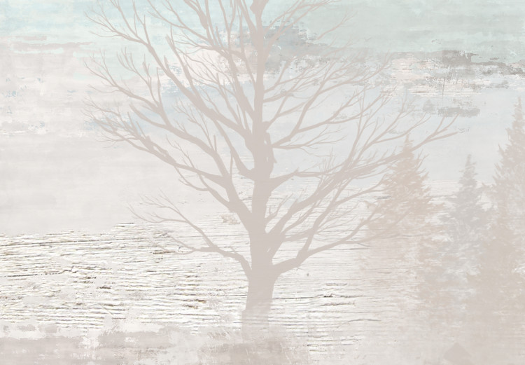 Obraz Spokojne drzewa - zimowy pejzaż malowany w delikatnych kolorach 146307 additionalImage 5
