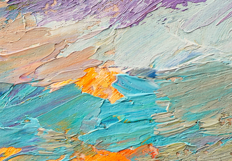 Tableau décoratif Seascape - Painted Sunset in Vivid Colors - Multicolores  - Tableau abstrait - Tableaux