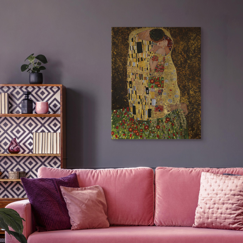 Schilderij  Klimt: Kus