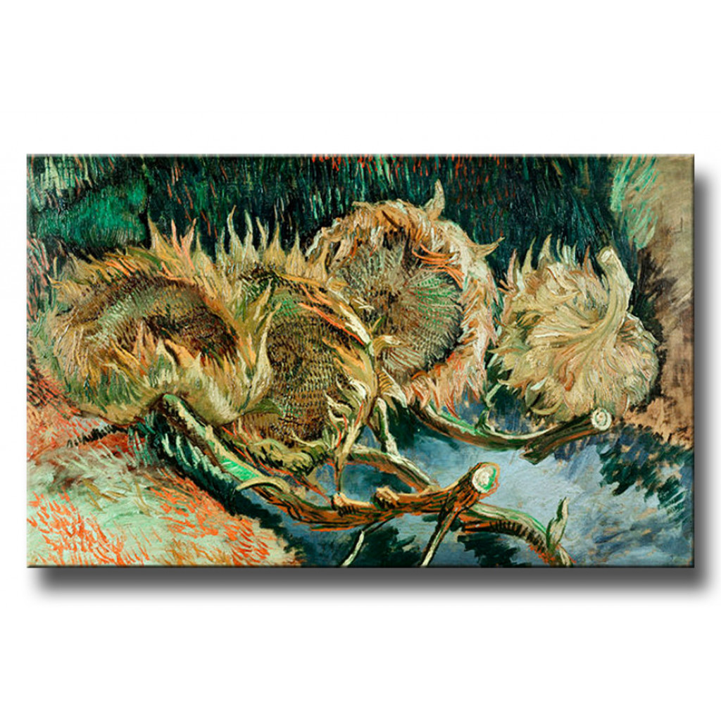 Schilderij  Vincent Van Gogh: Four Cut Sunflowers