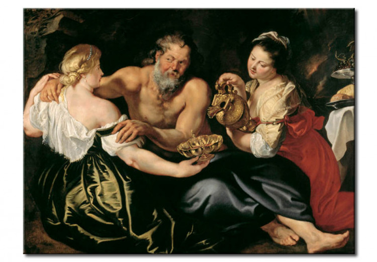 Reprodução do quadro famoso Lot and his Daughters 51707