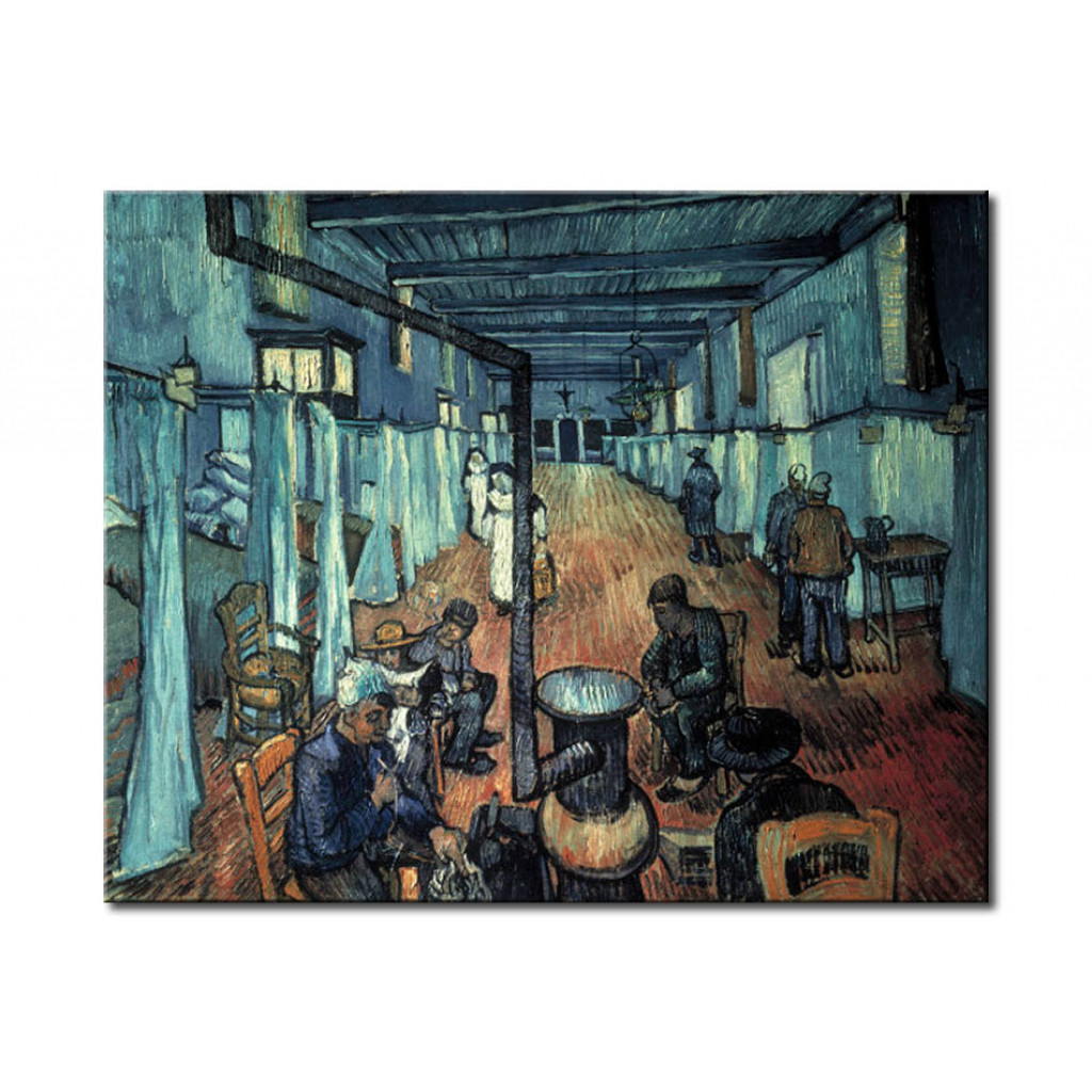 Schilderij  Vincent Van Gogh: Dormitory At The Hospital In Arles