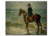 Tableau sur toile Homme à cheval sur la plage 53407