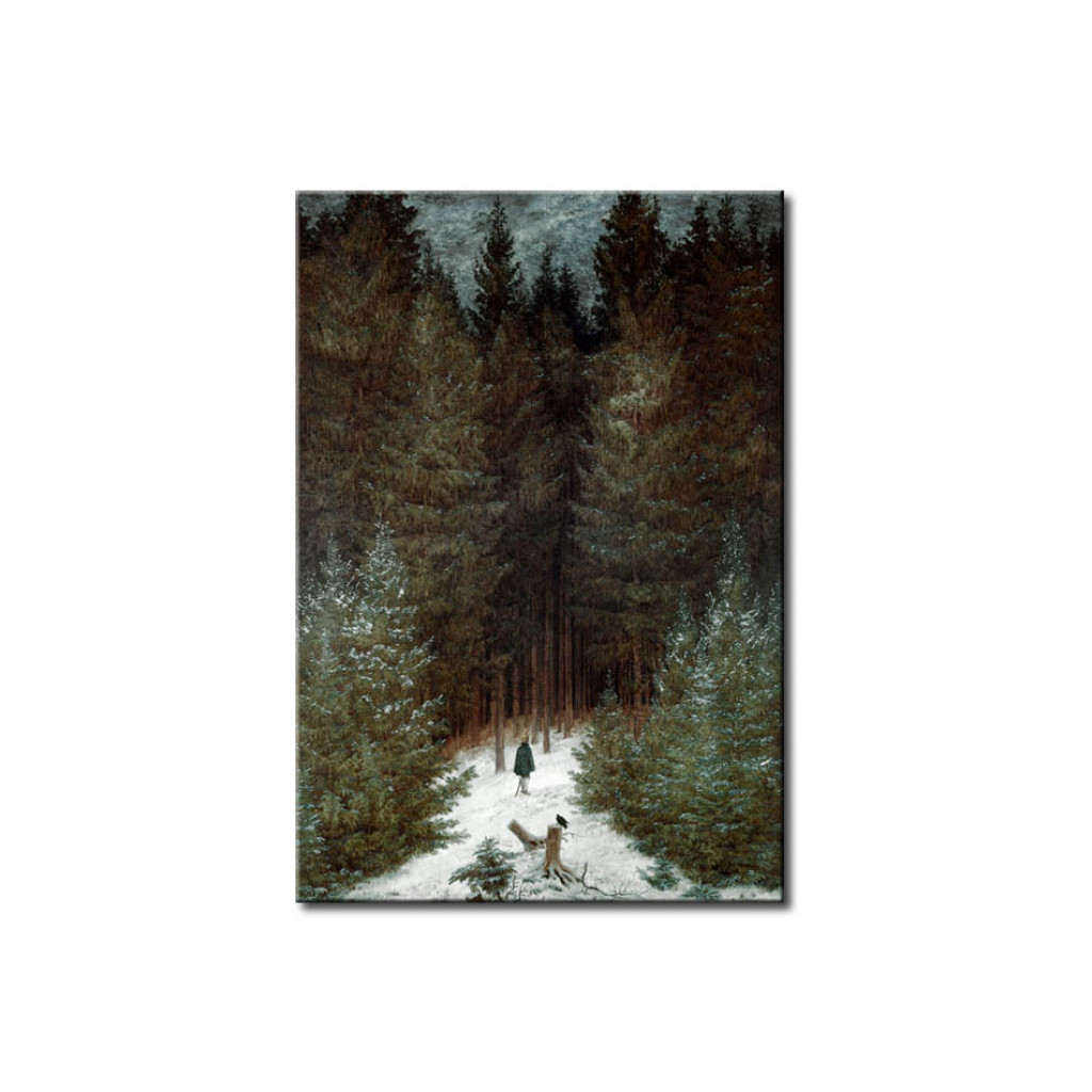 Schilderij  Caspar David Friedrich: The Chasseur In The Forest