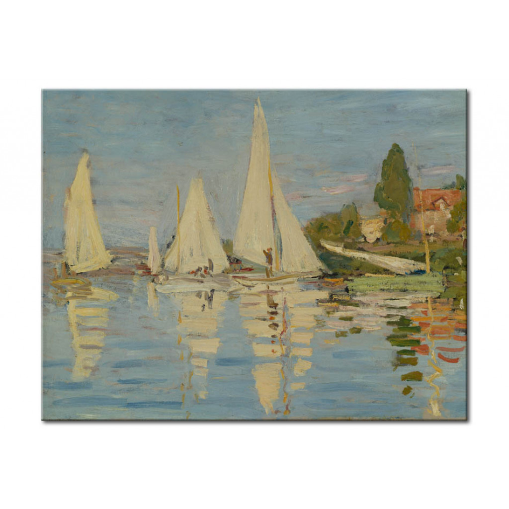 Schilderij  Claude Monet: Régates à Argenteuil