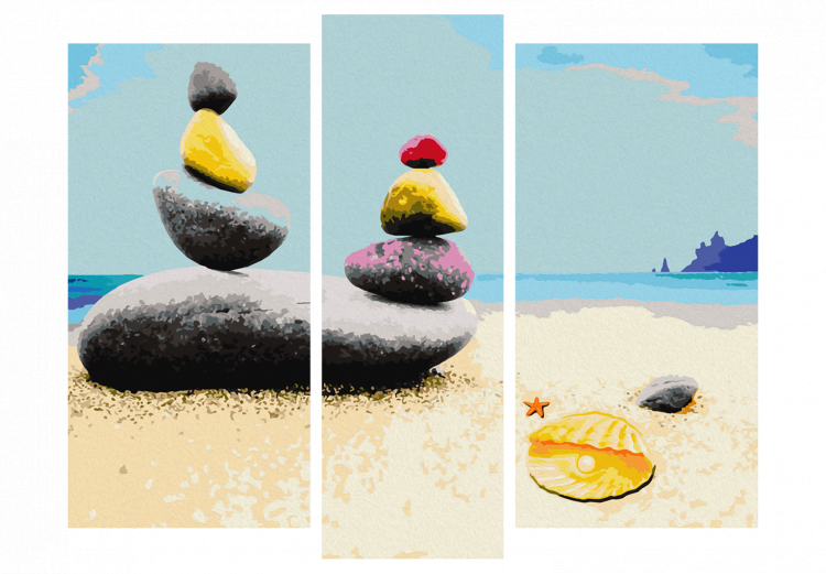 Cuadro numerado para pintar Playa en verano 107117 additionalImage 6