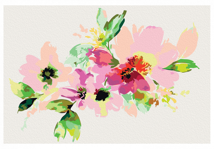 Cuadro para pintar con números Flores de colores 107517 additionalImage 7