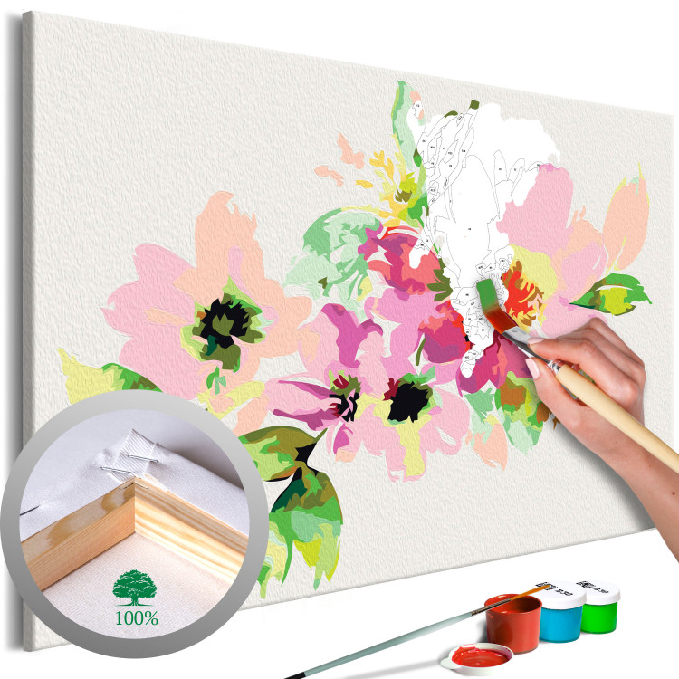 Paint by Number Kit Colorful Flowers 107517