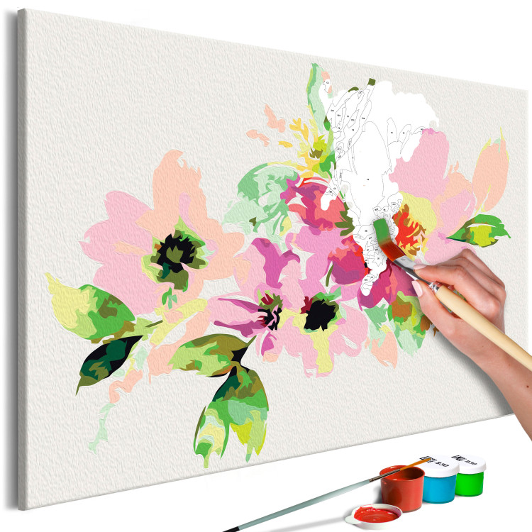 Tableau peinture par numéros Fleurs colorées  107517 additionalImage 3