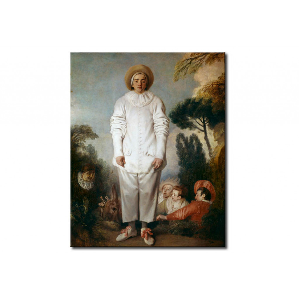 Schilderij  Antoine Watteau: Gilles