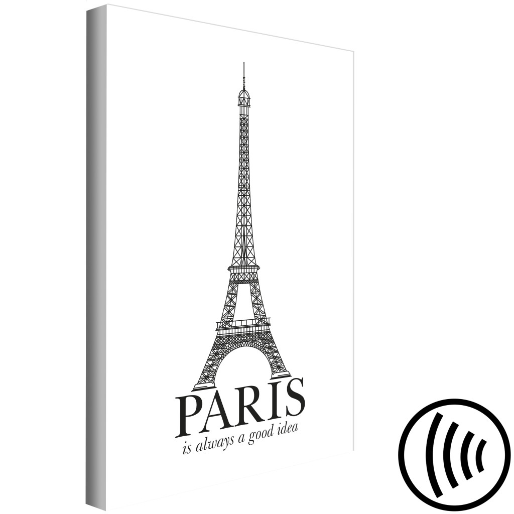 Schilderij  Jeugd: Paris Is Always A Good Idea (1 Part) Vertical