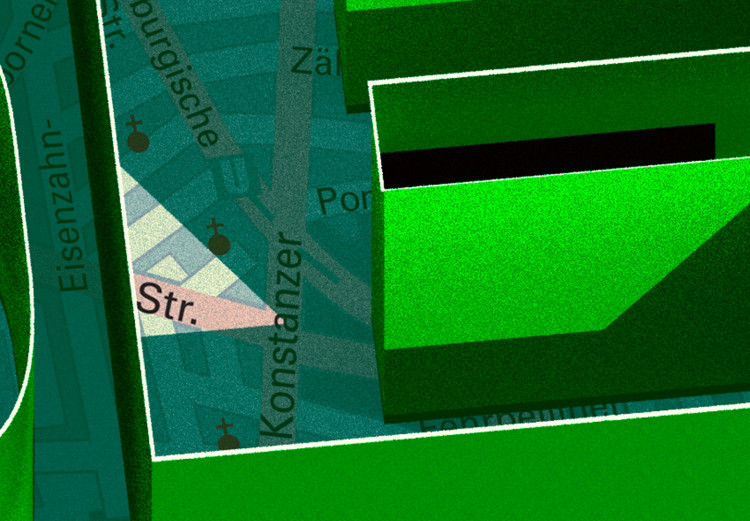 Obraz Zielona stolica - napis 3D Berlin na tle kolorowej mapy miasta 122217 additionalImage 5
