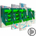 Obraz Zielona stolica - napis 3D Berlin na tle kolorowej mapy miasta 122217 additionalThumb 6