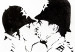 Obraz Pocałunek dwóch policjantów - młodzieżowa grafika w stylu street art 132417 additionalThumb 5