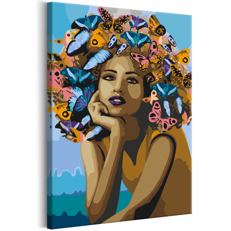 Wandbild zum Ausmalen Girl and Butterflies 135317 additionalImage 6