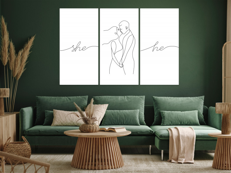 Pintura Love Triptych (3 Parts) 142617 additionalImage 3