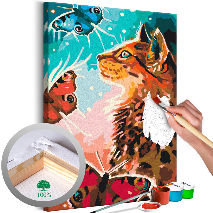 Peinture par numéro Colorful Lion pour adultes - Kit créatif numero d'art  Bimago