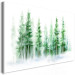 Canvas Spruce Forest - Trees Painted With Watercolor in White and Green Colors 149817 additionalThumb 2