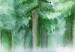 Canvas Spruce Forest - Trees Painted With Watercolor in White and Green Colors 149817 additionalThumb 4