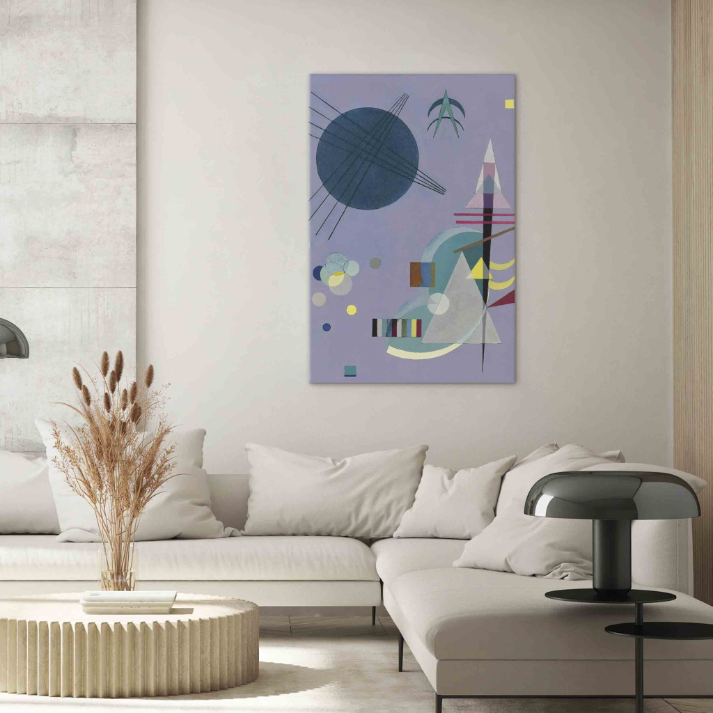 Schilderij  Wassily Kandinsky: Violet Abstraction - A Colorful Geometric Composition By Kandinsky