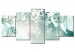 Tableau contemporain Magic green composition 50217
