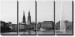 Tableau tendance Hambourg : vue sur Jungfernstieg, la Mairie et la fontaine de l'Alster 50517