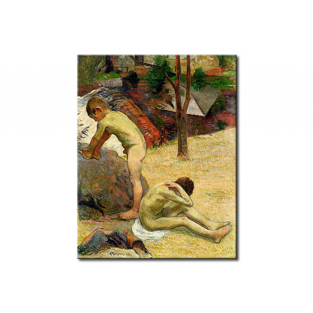 Schilderij  Paul Gauguin: Breton Boys Bathing