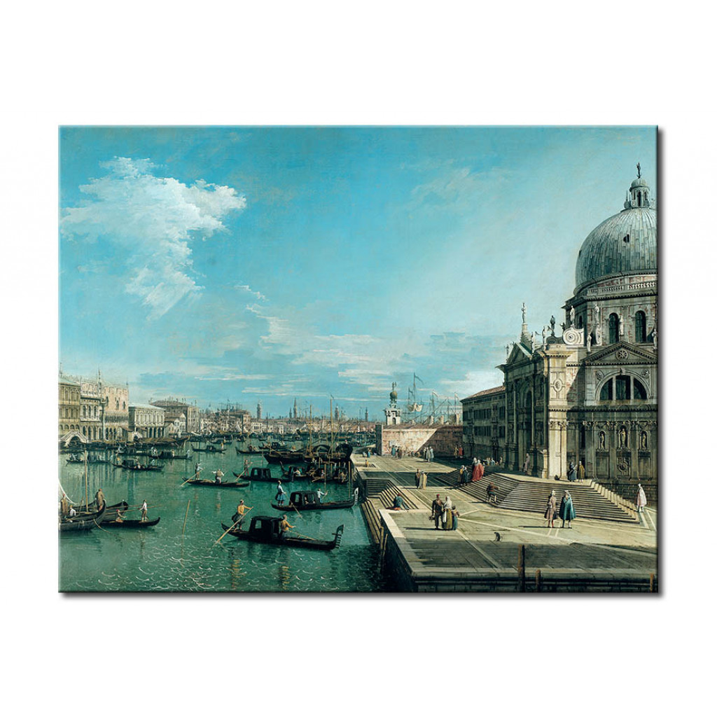 Reprodukcja Obrazu Ujście Canal Grande I Kościół Santa Maria Della Salute W Wenecji