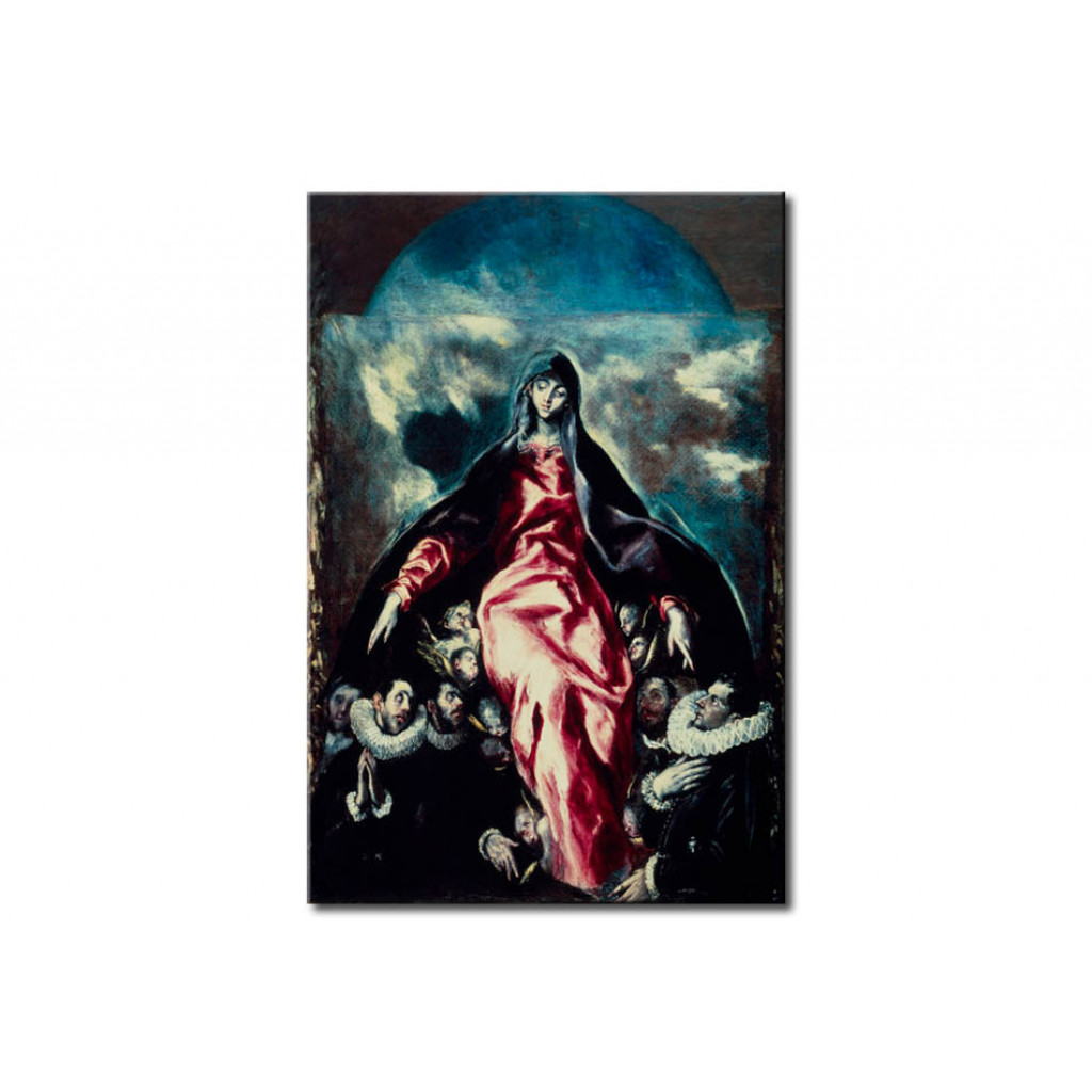 Schilderij  El Greco: Madonna Of Mercy
