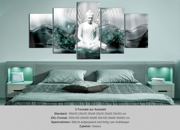 Acrylic Print Azure Meditation [Glass] 92817 additionalImage 7