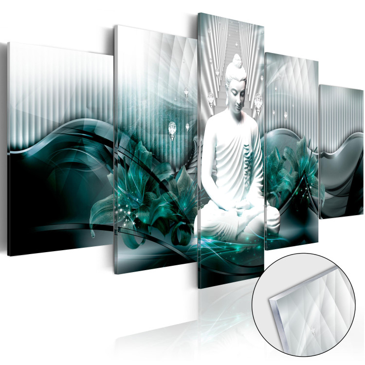 Obraz na szkle Lazurowa medytacja [Glass] 92817