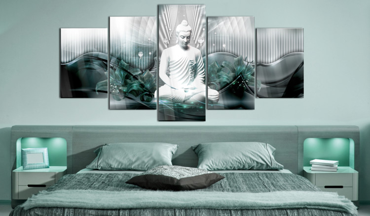 Acrylic Print Azure Meditation [Glass] 92817 additionalImage 3