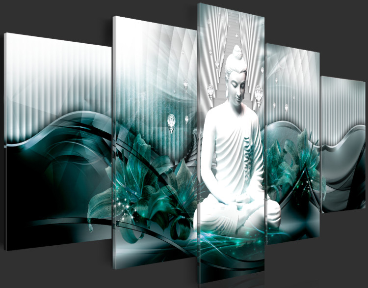 Acrylic Print Azure Meditation [Glass] 92817 additionalImage 5