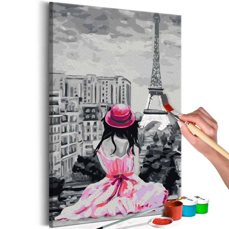 Obraz do malowania po numerach Paryż - widok na Wieżę Eiffla 107127 additionalImage 3
