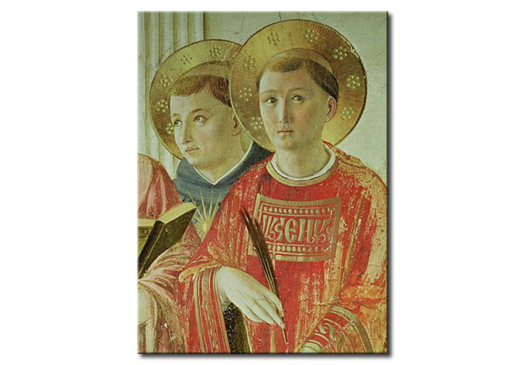 Riproduzione quadro Madonna of the Shadow, detail of St. Thomas Aquinas and St. Lawrence, from the first floor corridor 110827