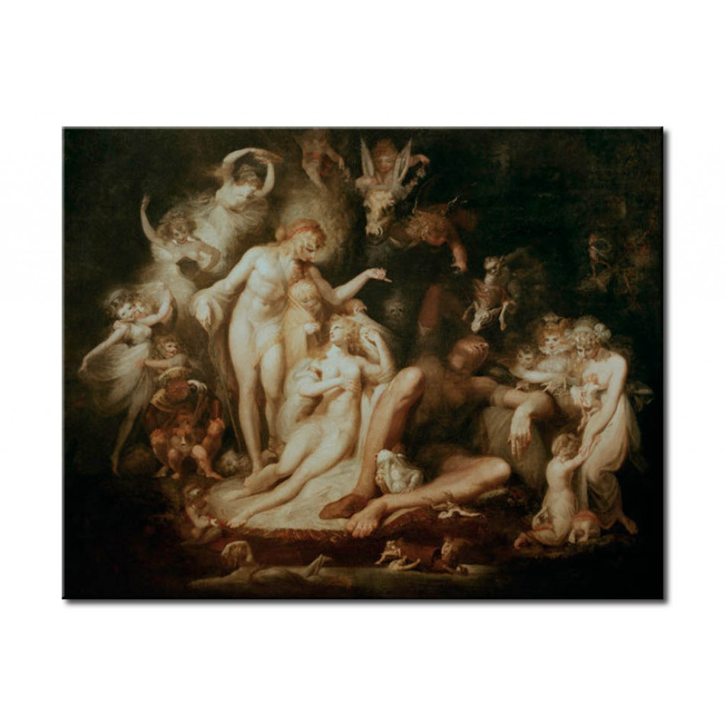 Schilderij  Johann Heinrich Füssli: Titania's Awakening