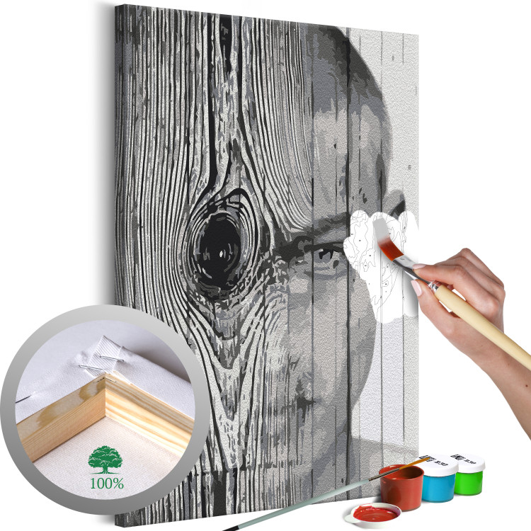 Paint by number Face in Wood 134627