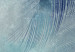 Fotomural Plumas azules de aves - composición boho en acuarela 135927 additionalThumb 3