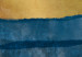 Carta da parati Montagne all'alba - Paesaggio in tonalità di blu e oro 138527 additionalThumb 3
