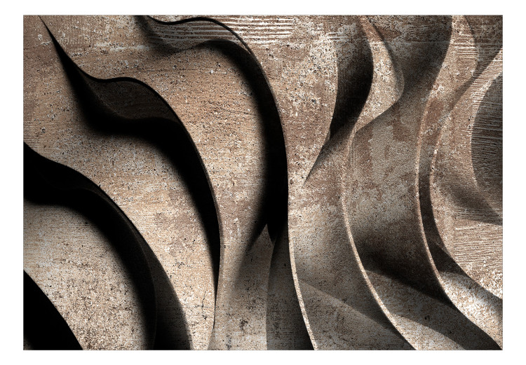 Photo Wallpaper Stone waves - composition with an abstract motive 142327 additionalImage 1