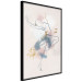 Wall Poster Linear Woman - Drawing of a Dancing Ballerina and Delicate Watercolor Stains 145127 additionalThumb 5