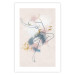 Wall Poster Linear Woman - Drawing of a Dancing Ballerina and Delicate Watercolor Stains 145127 additionalThumb 19