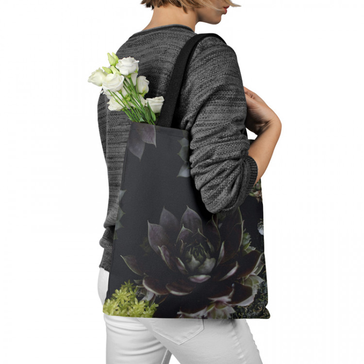 Bolsa de mujer Nocturnal rose - floral composition of succulents with rich detailing 147527 additionalImage 3