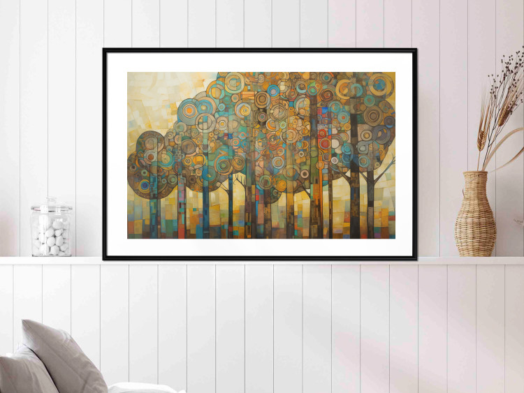 Poster Mosaic Trees - An Abstraction With a Forest Motif Generated by AI 151127 additionalImage 22