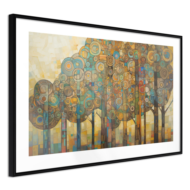 Poster Mosaic Trees - An Abstraction With a Forest Motif Generated by AI 151127 additionalImage 20