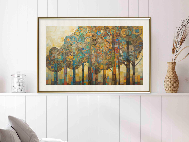 Poster Mosaic Trees - An Abstraction With a Forest Motif Generated by AI 151127 additionalImage 25